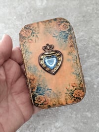 Image 3 of Catholic Travel Shrine, Mystical Rose, Rosa Mystica Pocket Altar, Nicho, Rosary Box