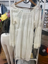 Image 1 of Boho Lace off shoulder dress