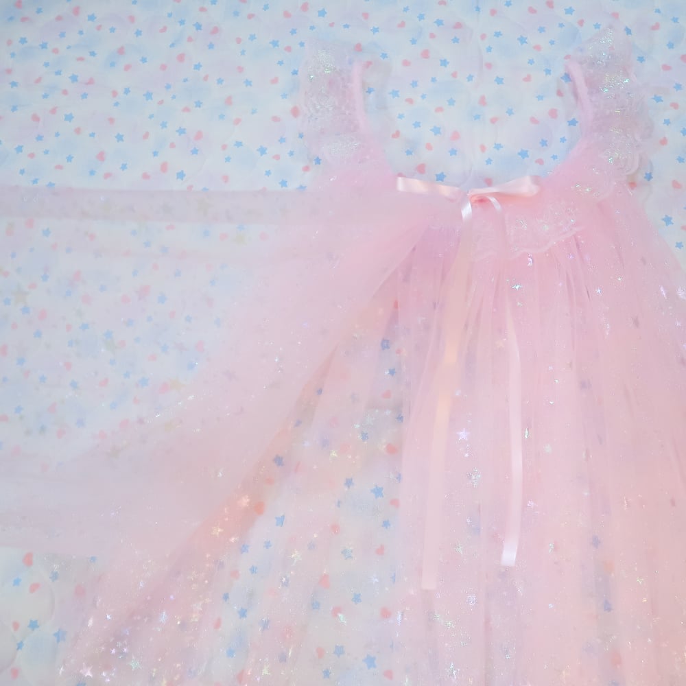 Iridescent Peignoir: Pink