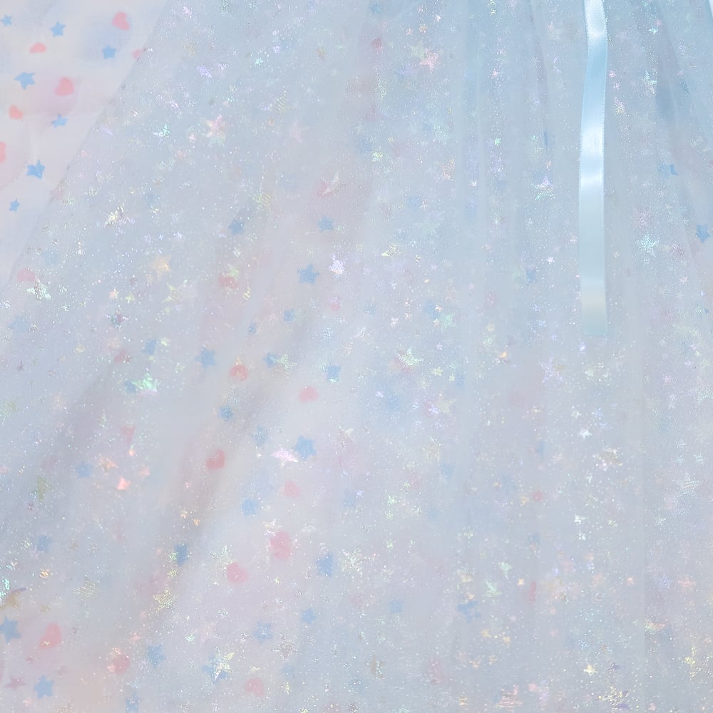 Iridescent Peignoir: Blue