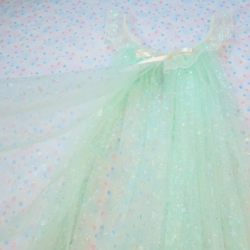 Iridescent Peignoir (Long): Melon