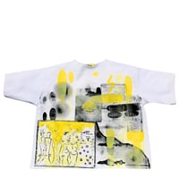Image 2 of All-Over Monoprint Denim Box TEE