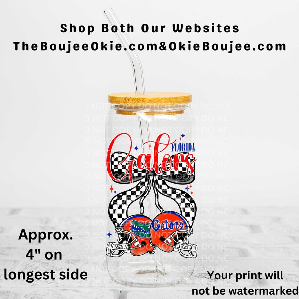 Image of  Florida Gators Football Uv Dtf Wrap or Decals Choice of 3 