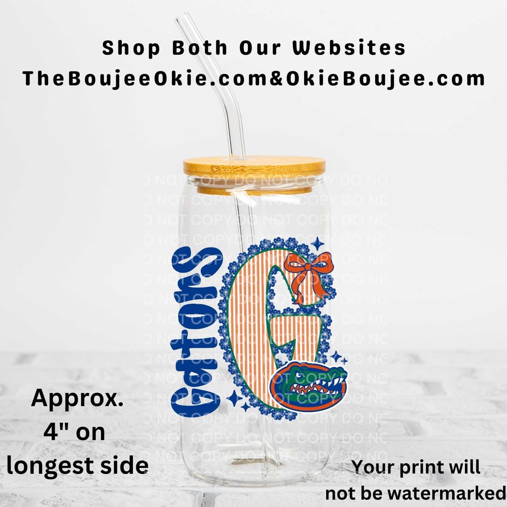 Image of  Florida Gators Football Uv Dtf Wrap or Decals Choice of 3 
