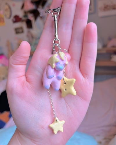 Image of Starpup keychain! Star Buttons