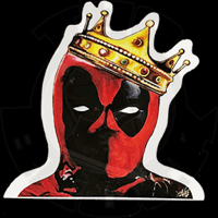 Image 2 of "DEADPOOL" 4" x 4" STICKER • ORIGINAL ART By SAVO888