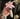 Victorian Mourning Goat's Foot - Pink Bow