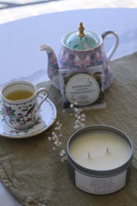 Image 2 of Cannisia Co. Self Care Gift Pack (Natural Soy Candle, Bath Soak, Calming Tea)