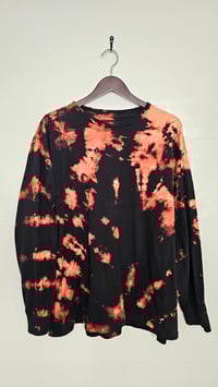 EQUINOX Goth-friendly tie dye reverse dye black longsleeve