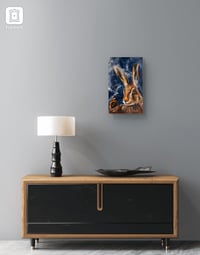 Image 3 of 'Beneath The Stars ' oil & acrylic on oak panel. 