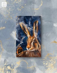 Image 1 of 'Beneath The Stars ' oil & acrylic on oak panel. 