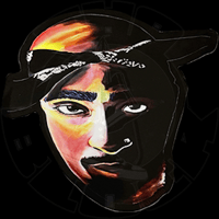 "2PAC" 4" X 4" STICKER • ORIGINAL ART By: SAVO888