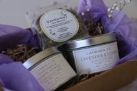 Image 1 of Cannisia Co. Self Care Gift Pack (Natural Soy Candle & Calming Tea)