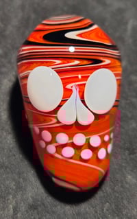 Image 3 of Frit Halloween Skull Bead