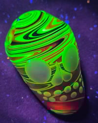 Image 1 of Frit Halloween Skull Bead