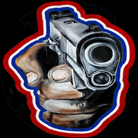 "1911" 4"x4" STICKER • ORIGINAL PAINTING By: SAVO888