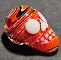 Image 2 of Frit Halloween Skull Bead