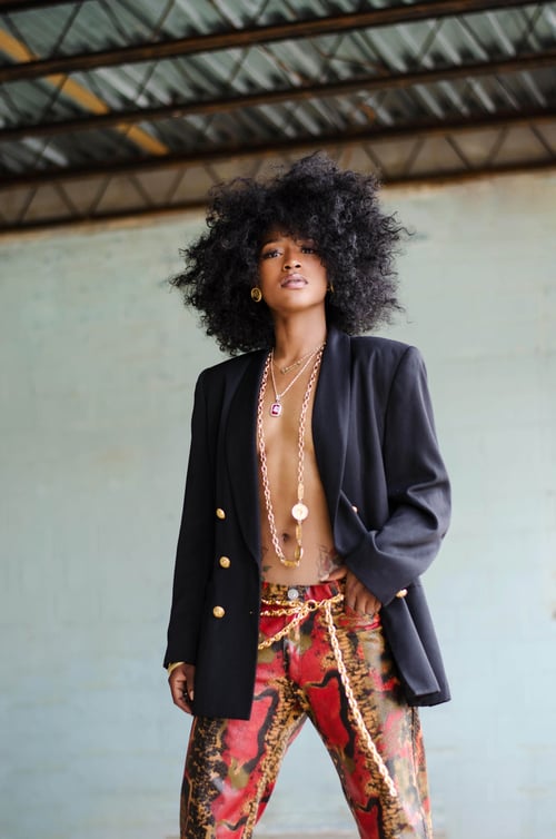 Image of Vintage Alaina Snakeskin Straight Leg Pants