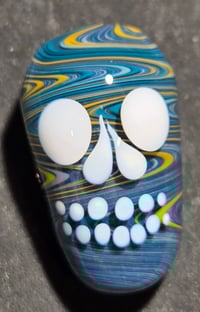 Image 2 of Frit Twilight Skull Bead