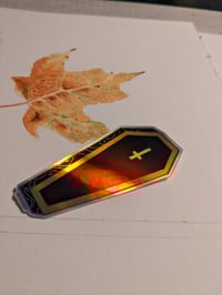 Image 2 of Holographic Coffin Sticker