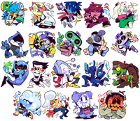Image 2 of Deltarune Stickers & Gacha Packs