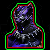 Image 2 of "BLACK PANTHER" 24"x 36" PRINT • ORIGINAL PAINTING BY: SAVO888