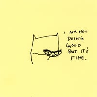 Not doing good 