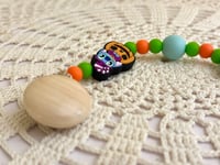 Image 1 of Stitch Halloween Pacifier Clip