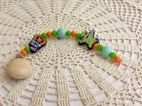 Image 3 of Stitch Halloween Pacifier Clip