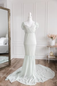 Image 5 of Item 80: Mint Green Maternity Dress, SMALL