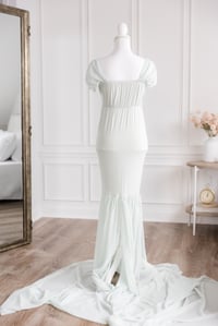 Image 7 of Item 80: Mint Green Maternity Dress, SMALL