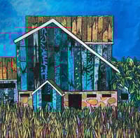 Image 2 of Prints on blocks: Blue Dreams, Twilight, Meandering 