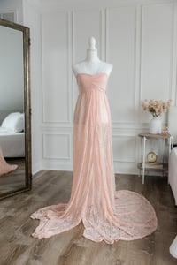 Image 1 of Item 84: Pink Blush Lace Dress, MEDIUM