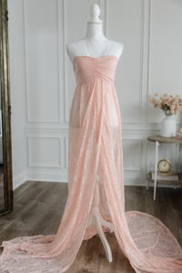 Image 5 of Item 84: Pink Blush Lace Dress, MEDIUM
