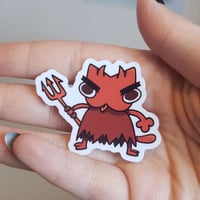 Devil - Cats in Costumes Die Cut Sticker