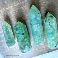 Image 11 of Prehnite with Epidote, Crystal Tower, Heart Healing, Intuition & Psychic Protection