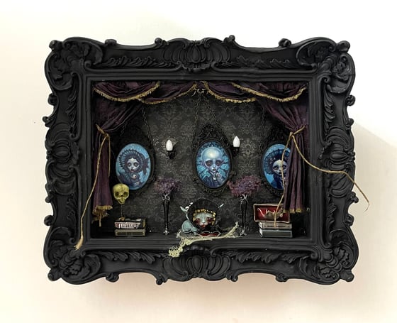 Image of Tiny Biters - Nosferatu Children edition, mini print shadow box 