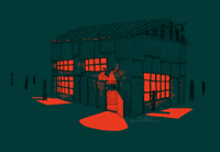 The Barn Art Print - Small B GRADE