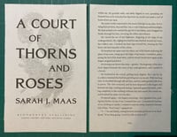 Image 1 of Custom Order For Shin, ACOTAR Book Page Card Wallet 