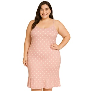 Image of Chic Polka Dot Midi Dress 