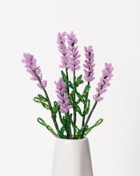 Image 1 of Beaded Lavender Bunch I