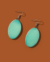 Image 2 of Aura Oval Earrings