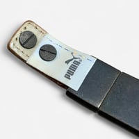 Image 7 of PUMA Leather & Bronze Slider Charm Bracelet - Size S (2000s)
