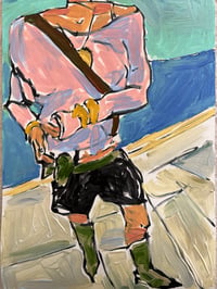 Image 1 of Pink Sleeve, Green Boots 