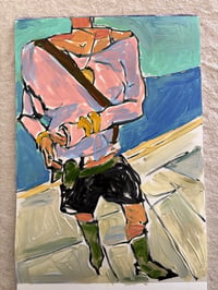 Image 2 of Pink Sleeve, Green Boots 