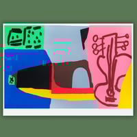 Image 1 of GUITAR / 100x70 SCREENPRINT