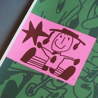 Image 2 of OLIVE DOODLE / 100x70 SCREENPRINT