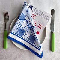 Image 2 of Snakes & Ladders board game printed cotton napkin