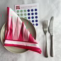 Image 2 of Backgammon board game printed cotton napkin