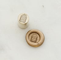 Image 1 of two in one mini wax seal - nutcracker + gingerbread house